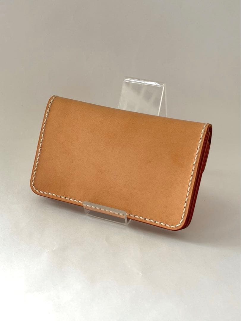 ミドルトラッカーウォレット｜三層タイプ｜本革（牛革）ヌメ革 ×手縫い ×真鍮金具