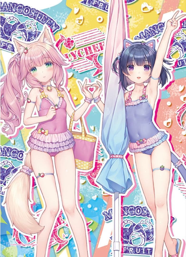 ネコぱら 時雨 フレーズ 水着ver. B2タペストリー