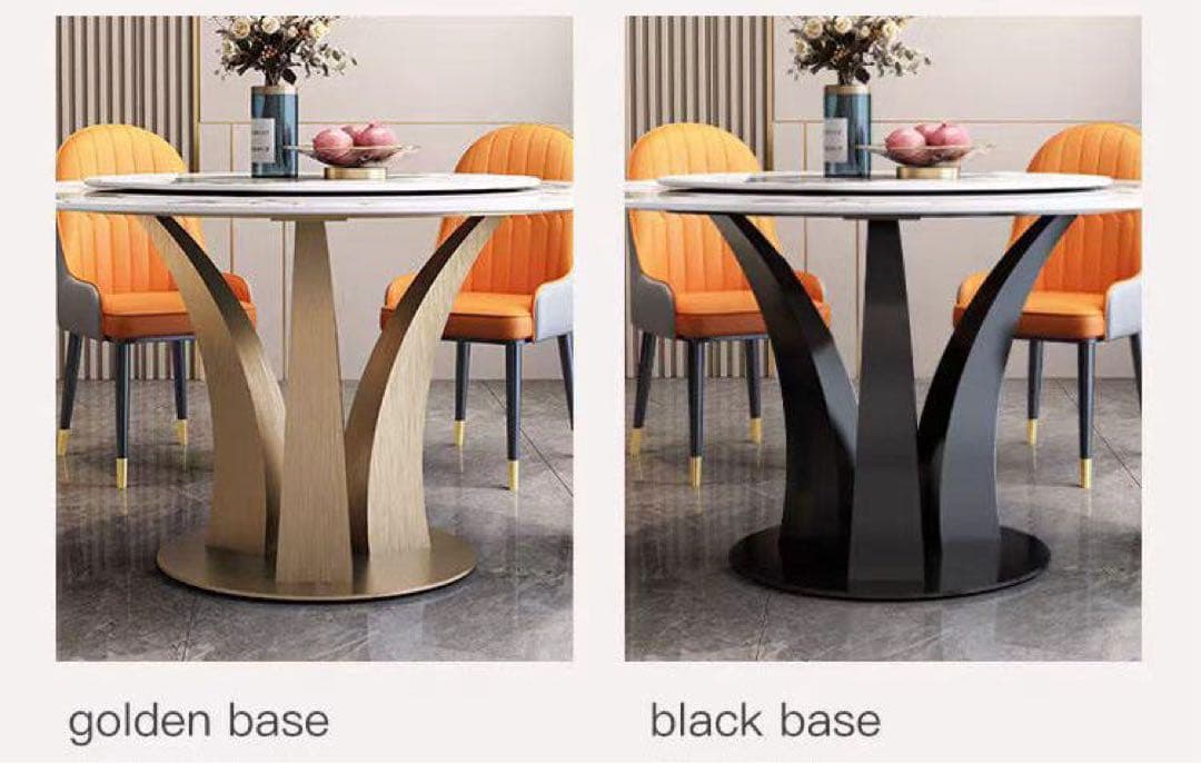 ダイニングセットテーブル150cm＋チェア6脚&ターンテーブル