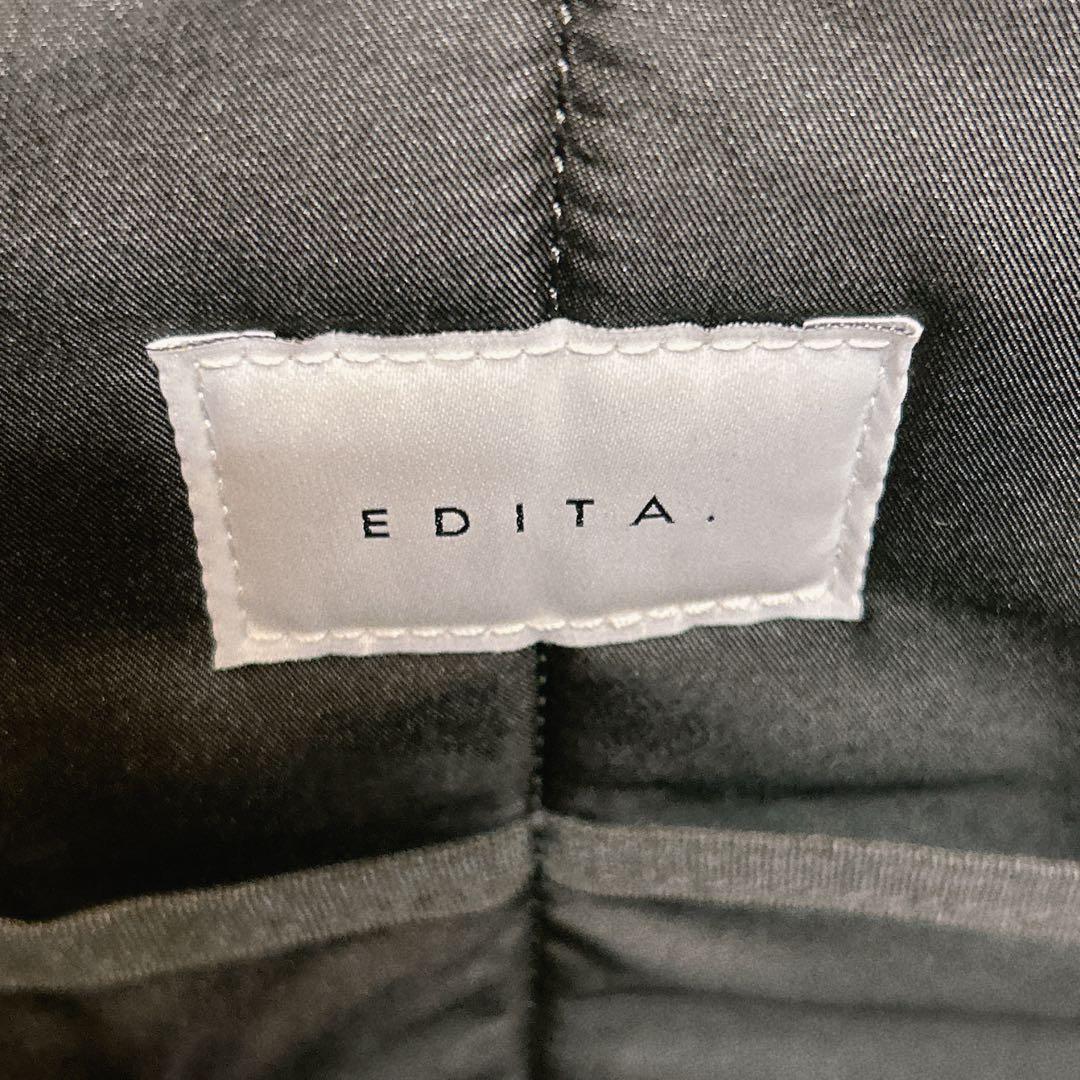 美品☆ EDITA. エディータ ネオプレン がま口　ボストンバッグ L