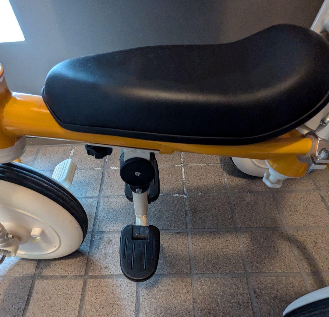 ❤現品限り❤️イエロー 子ども用三輪車 手押し棒付 セーフティーバー付 三輪車