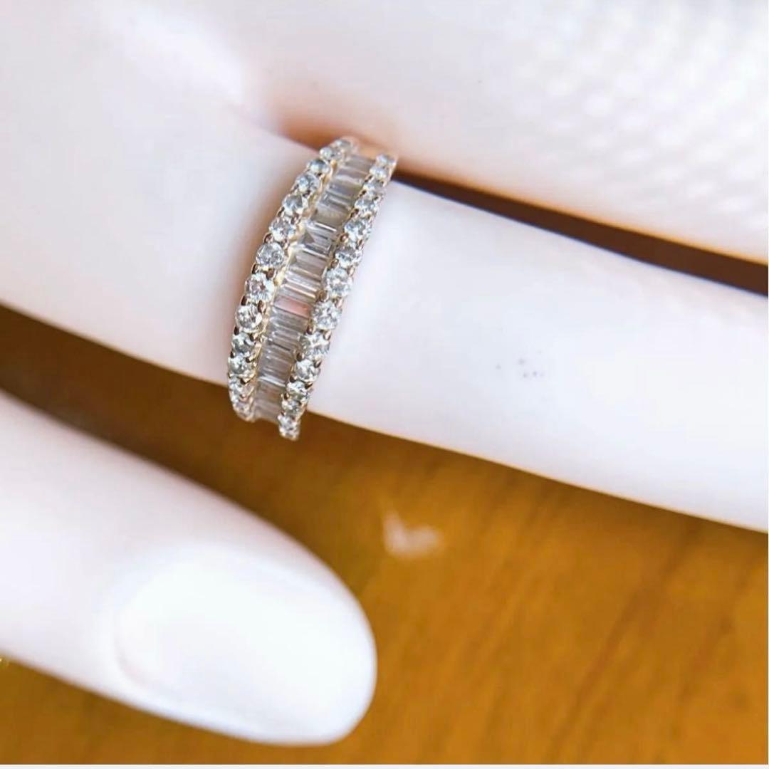 【4234】 K18PG 天然ダイヤモンド 1.00ct 11.5〜12号 鑑別