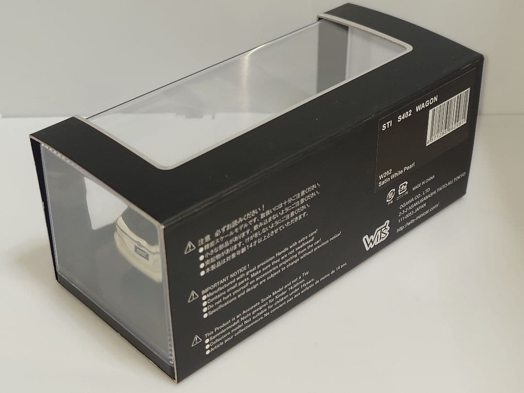 1/43 SUBARU STI S402 WAGON ホワイトパール W262