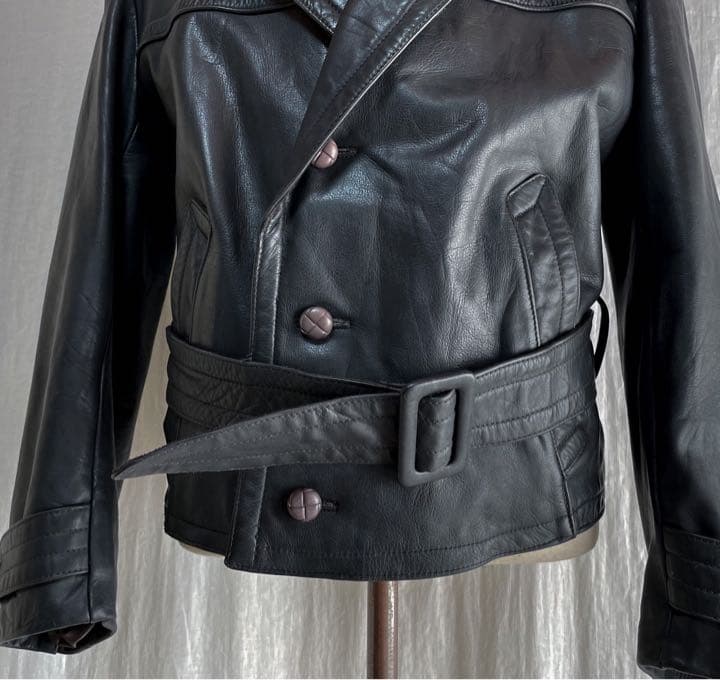 50s 60s ユーロ ヴィンテージ レザー モーターサイクルジャケット