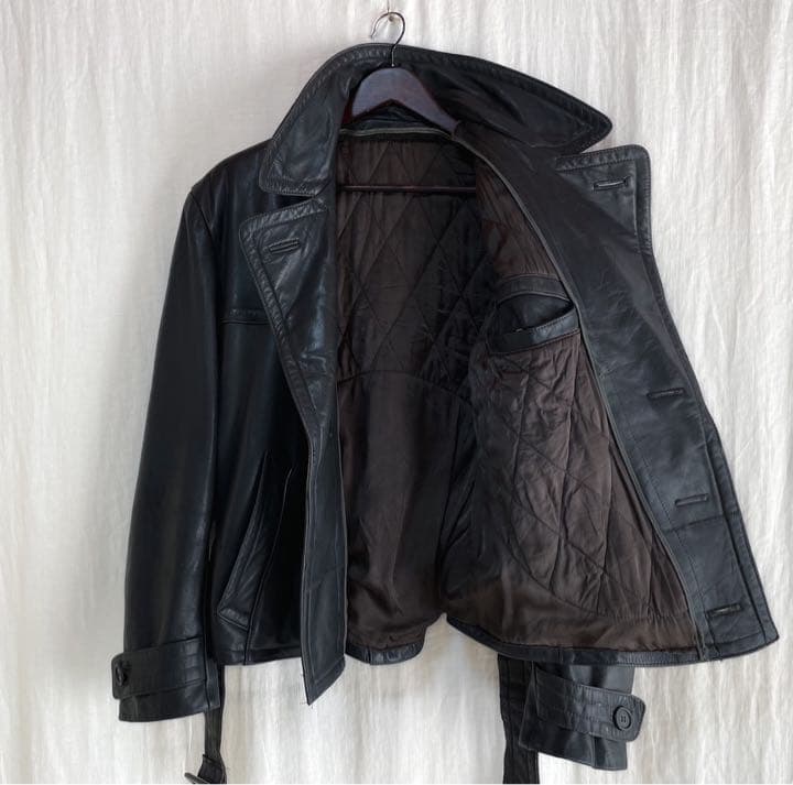 50s 60s ユーロ ヴィンテージ レザー モーターサイクルジャケット