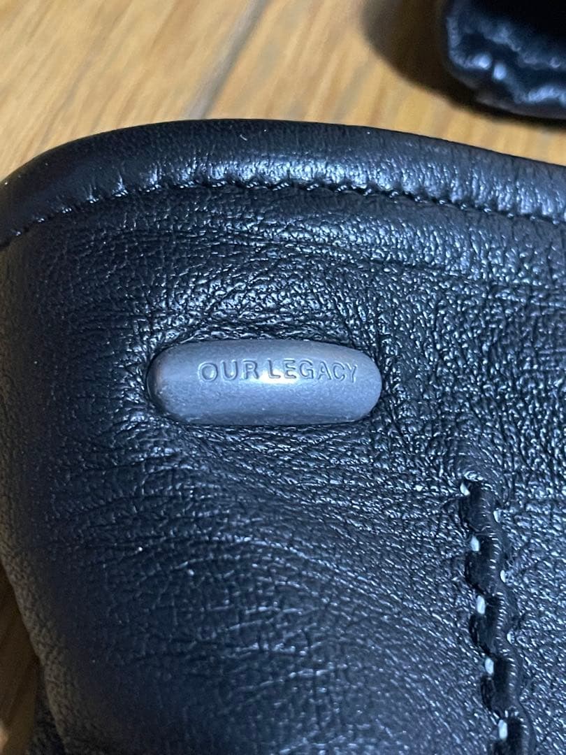 OUR LEGACY ブラックレザー　HIS GROVES