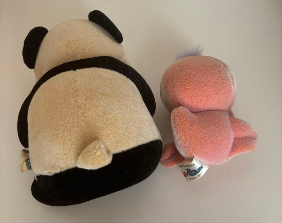 当時物！ムニュムニュ　ぬいぐるみマスコット　パンダ　アヒル