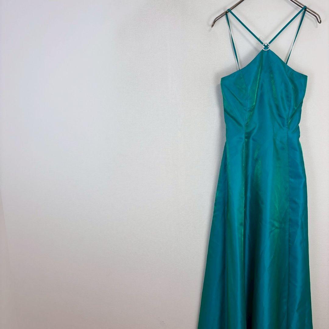 ▼ジュネビビアン【M】ロングドレス パーティー キャミソールタイプ 日本製