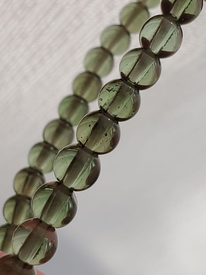 ★値下げ中★モルダバイト&リビアングラス ブレスレット