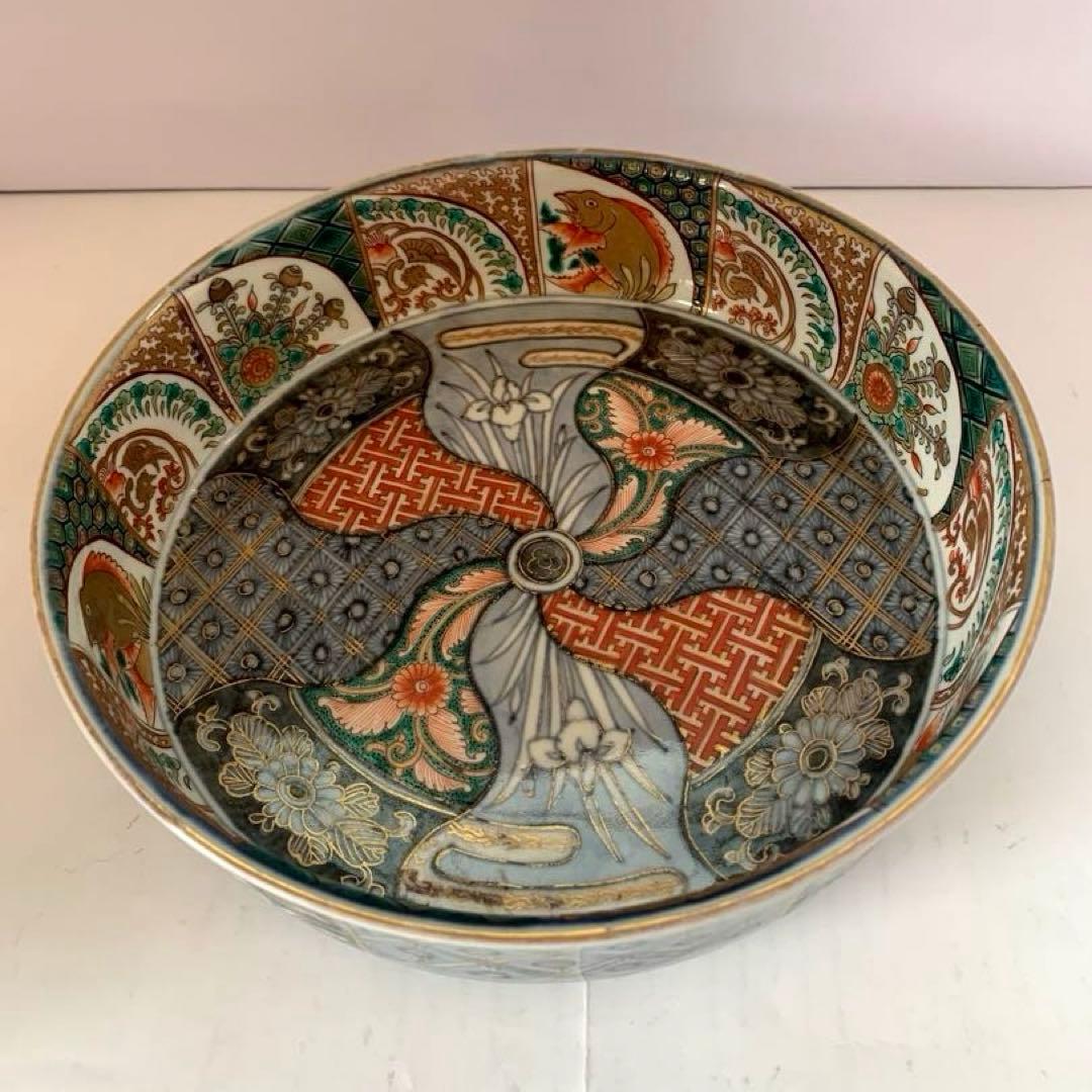 古伊万里　金彩　大鉢　送料込み