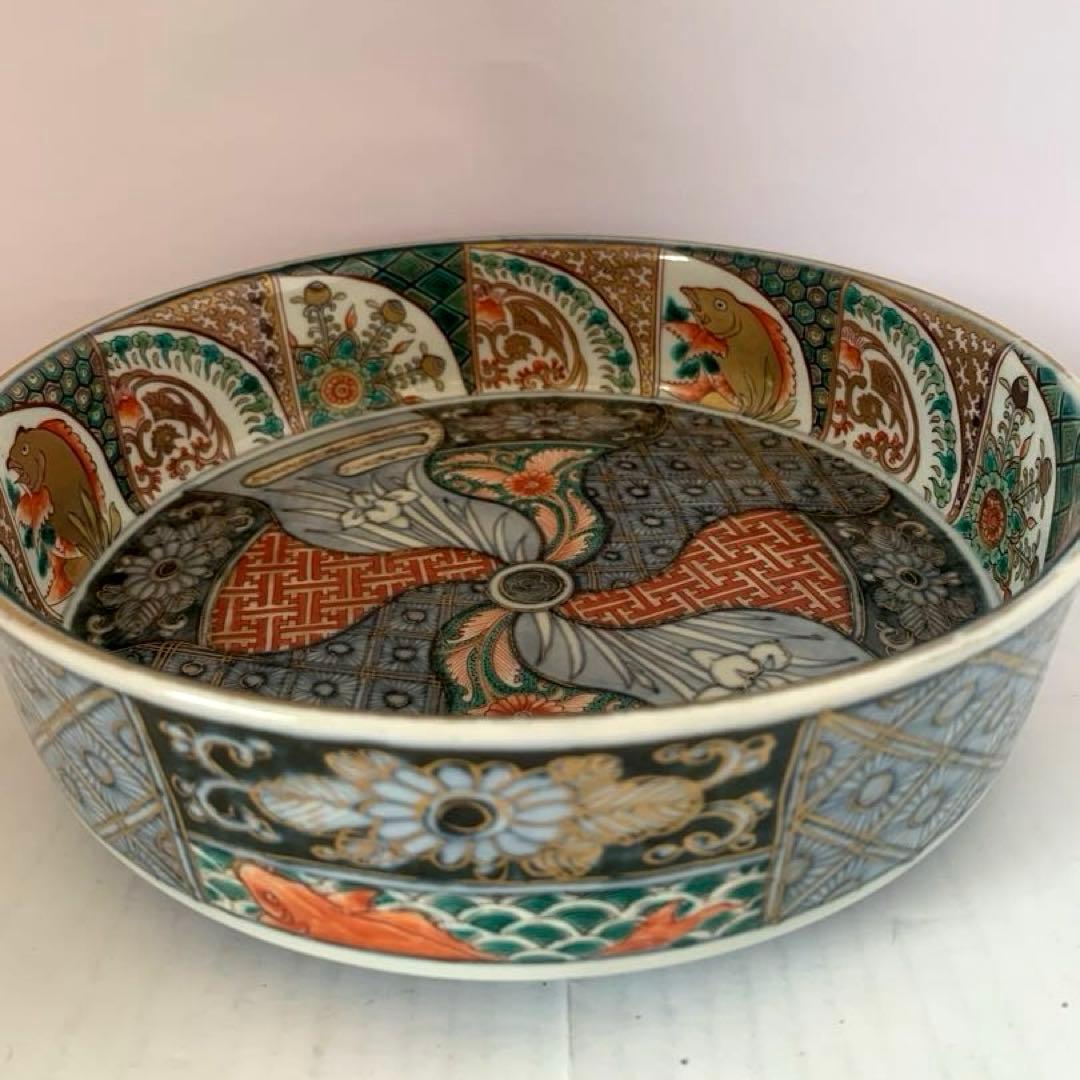 古伊万里　金彩　大鉢　送料込み