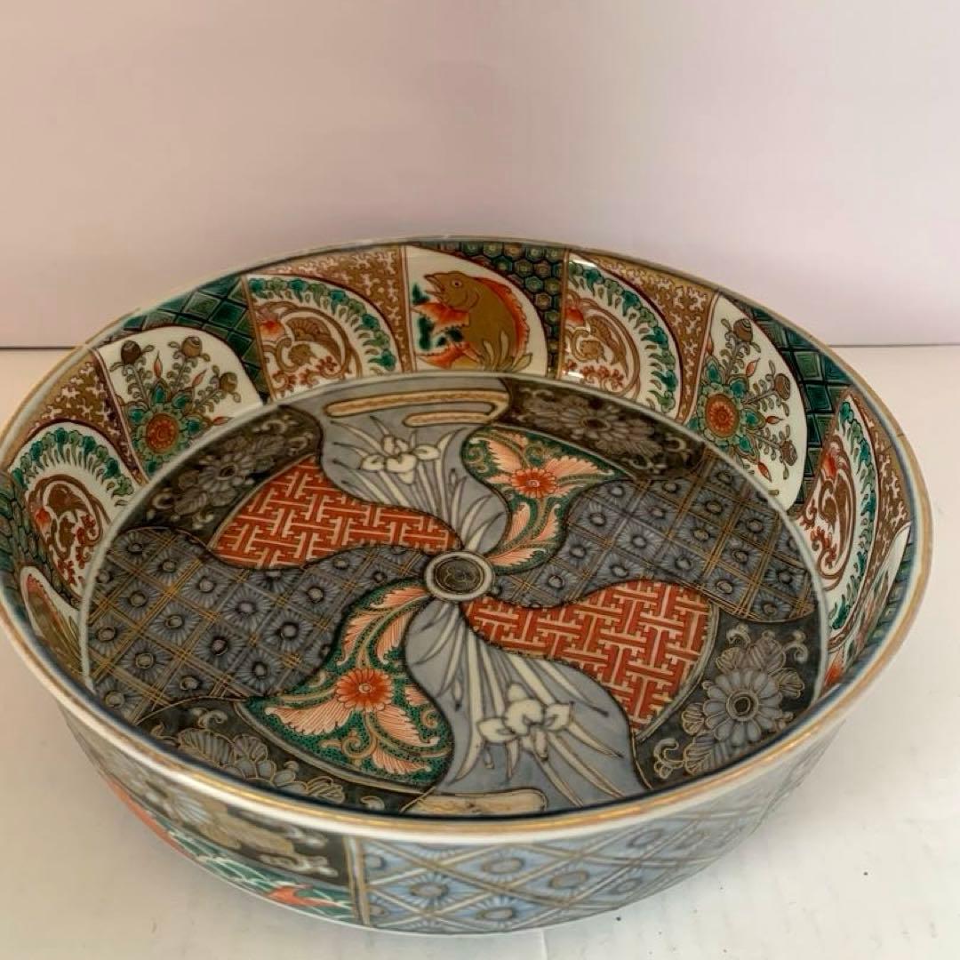 古伊万里　金彩　大鉢　送料込み