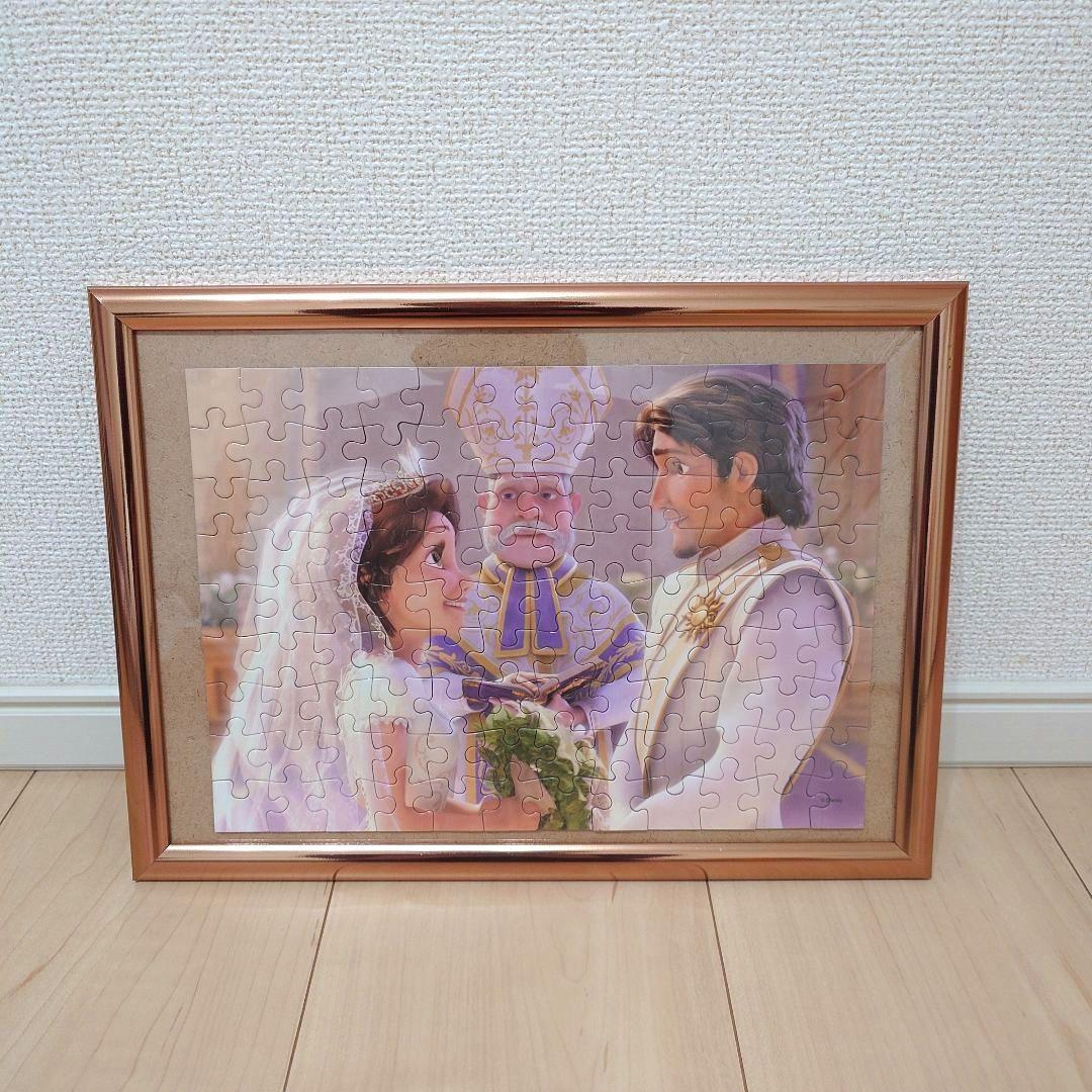 パズル完成品10点セット　フレーム付　ラプンツェル　アラジン　美女と野獣