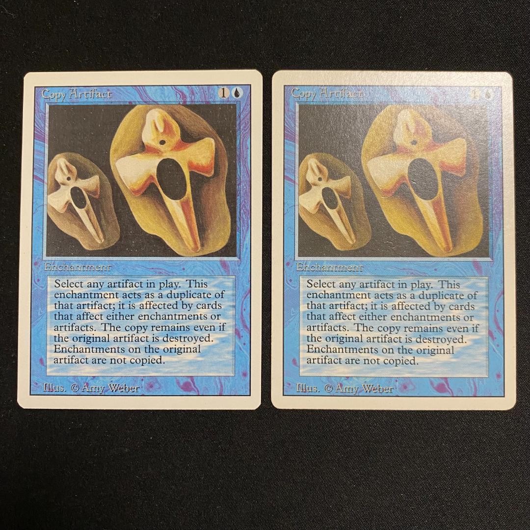 MTG　マジックザギャザリング　英語版　白枠　コピーアーティファクト　2枚セット