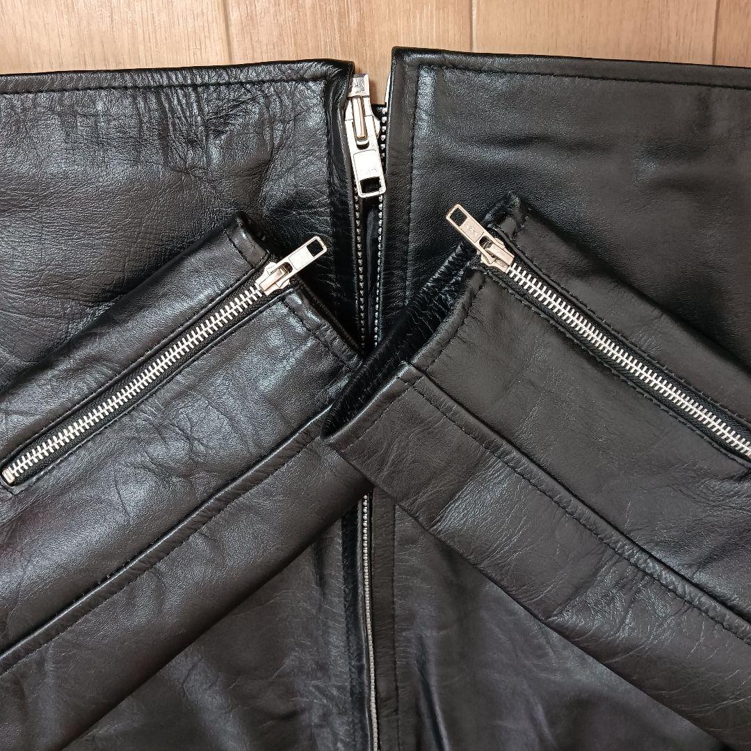 ホーン ワークス HORN WORKS レザー ダブルライダースジャケット 3L