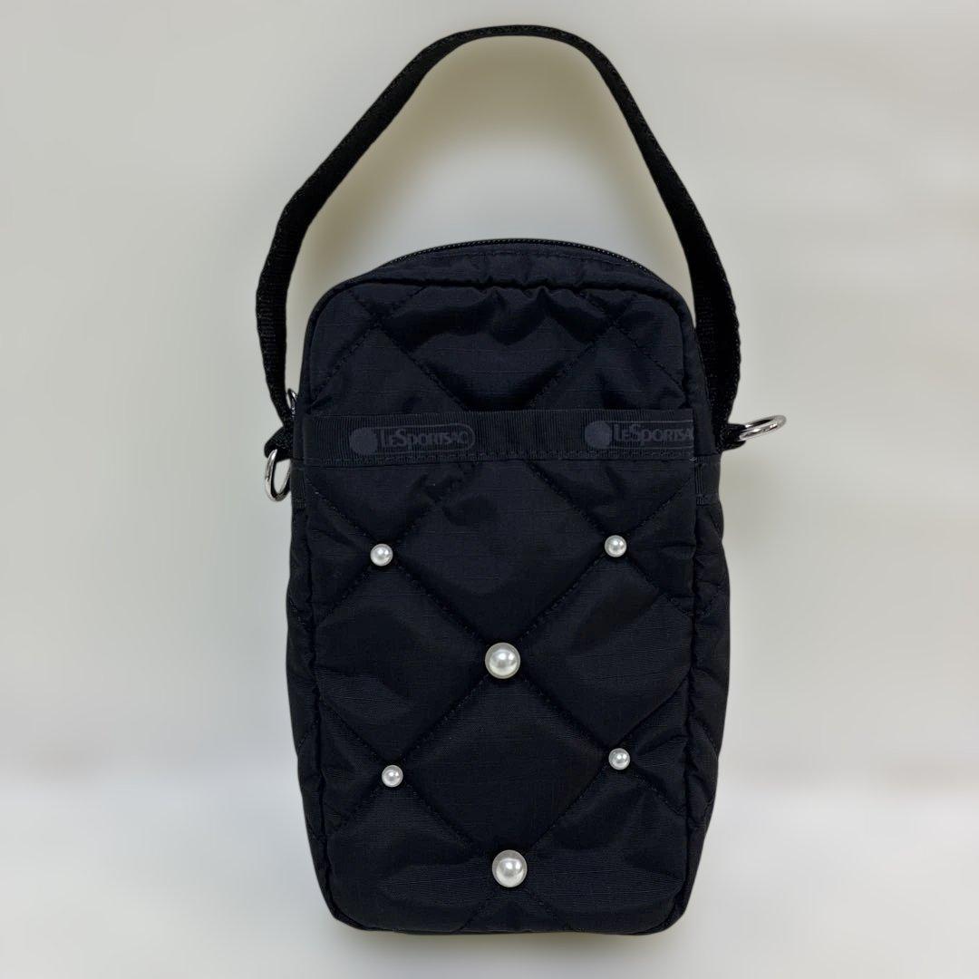 レサポートサック　MINI PHONE W PEARLS ミッドナイトパール