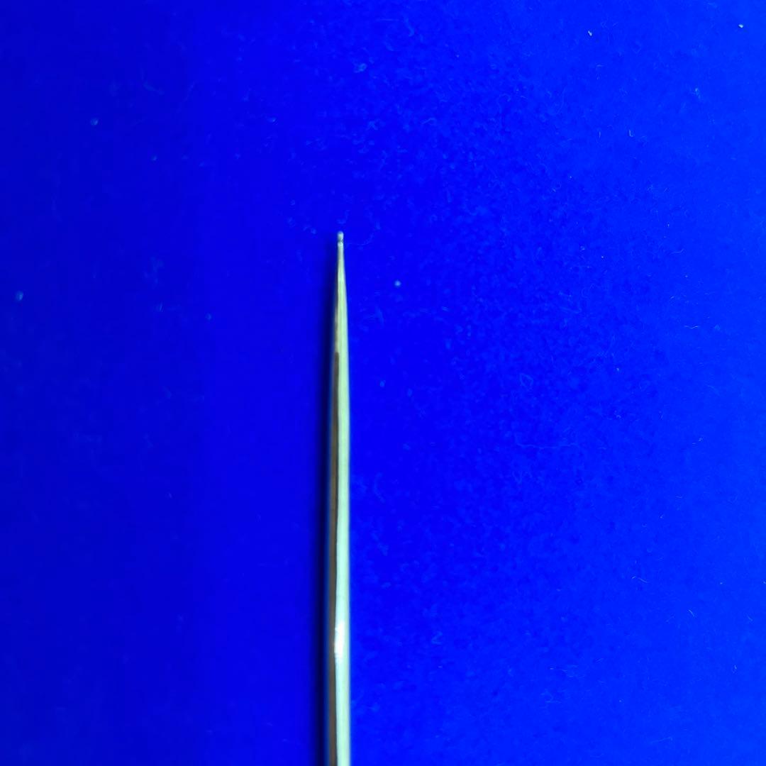 銀　鍉鍼　(100mm長鍼)