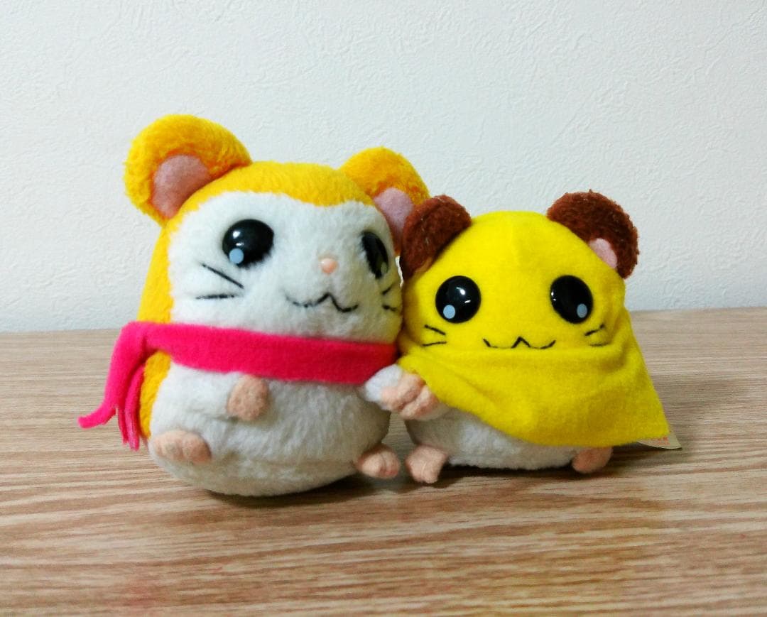 ハム太郎　マフラーちゃん＆チビ丸ちゃん　お手ておつなぎ　ぬいぐるみ