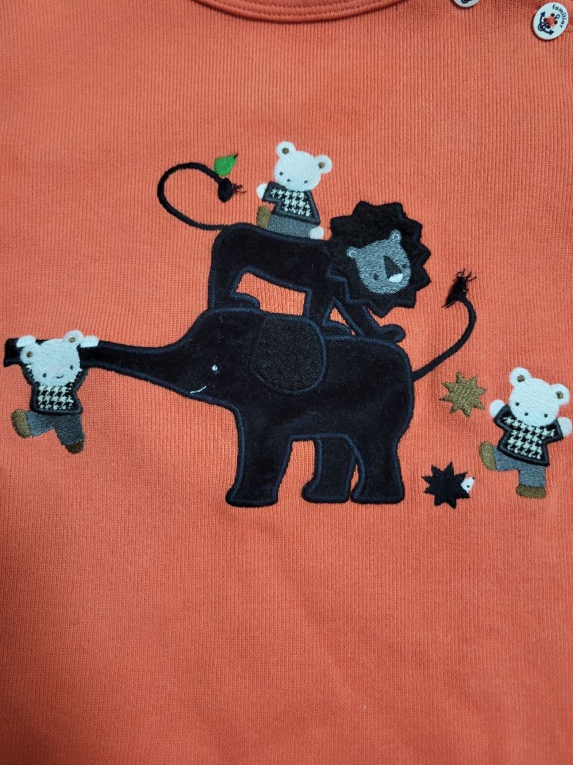 familiar　ファミリア　現行　ライオン　オレンジ　100 　トレーナー