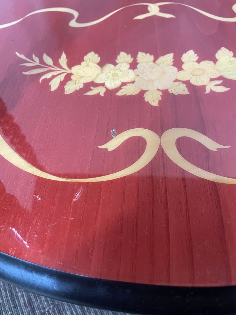 MADE in ITALY イタリア製 コンソール サイドテーブル 飾り棚 半月