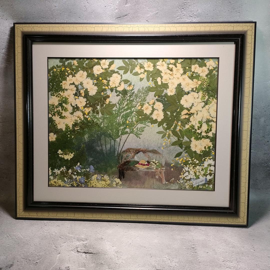 押し花専用額 押し花アート  不思議な花倶楽部 モッコウバラ 風景