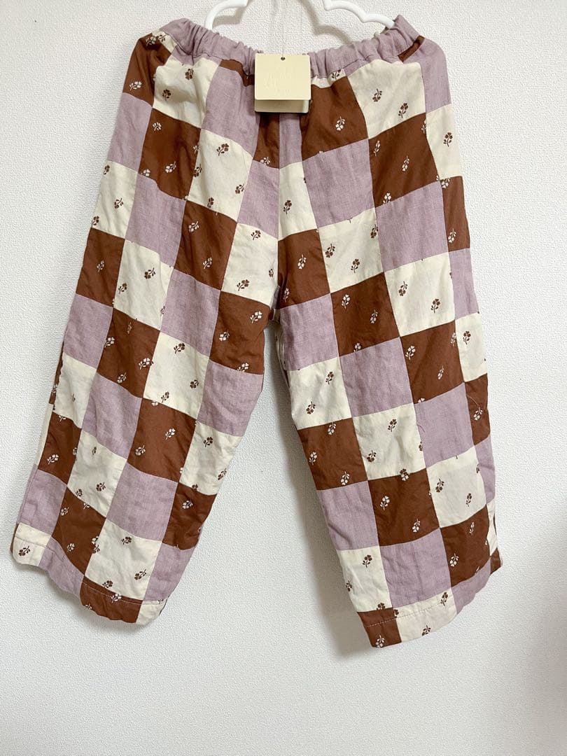 apolina パッチワークパンツ 3-5y