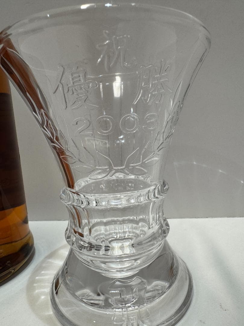 S*a様 阪神タイガース 2003年優勝記念ウイスキー グラス 箱付 /未開栓