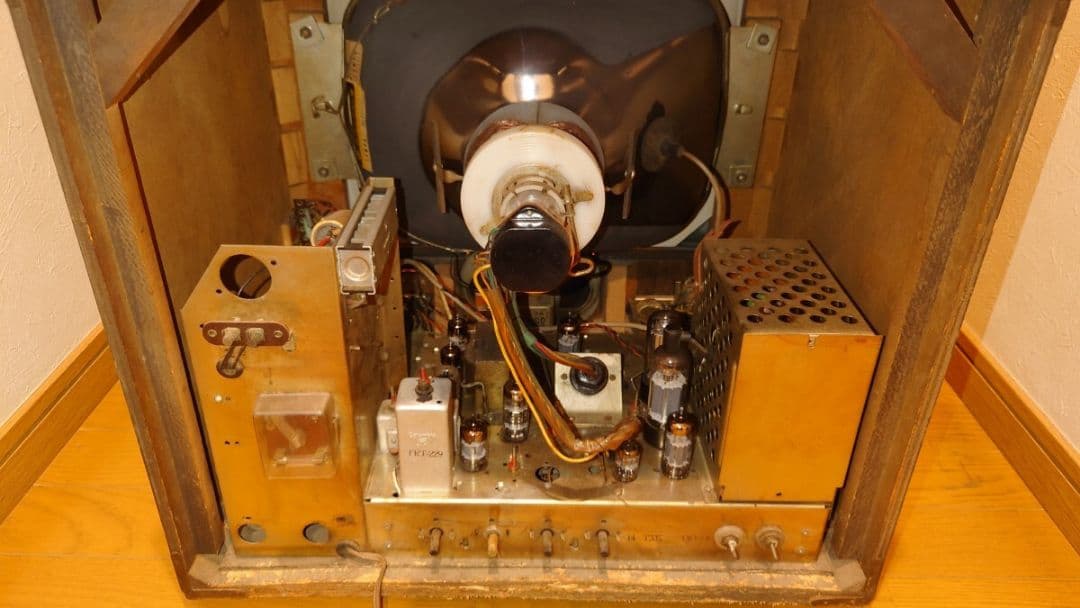 コロムビア 真空管テレビ 14-T335 【ブラウン管 白黒テレビ】