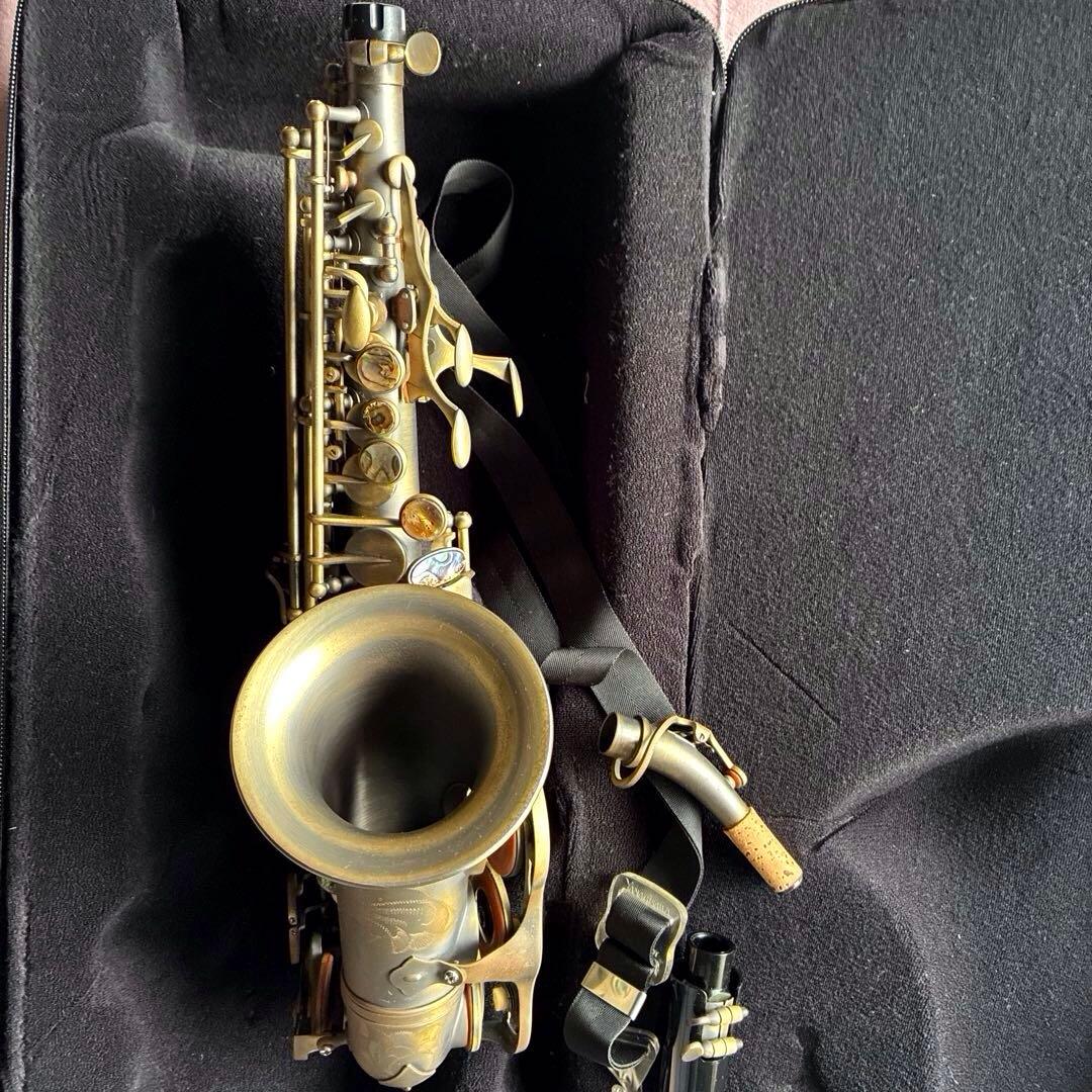 P.mauriat カーブド　ソプラノサックス　純正ケース付き　極美品　レア