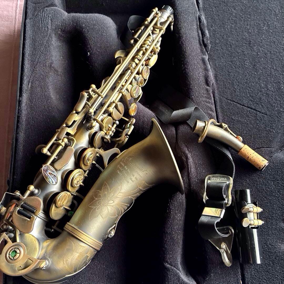 P.mauriat カーブド　ソプラノサックス　純正ケース付き　極美品　レア