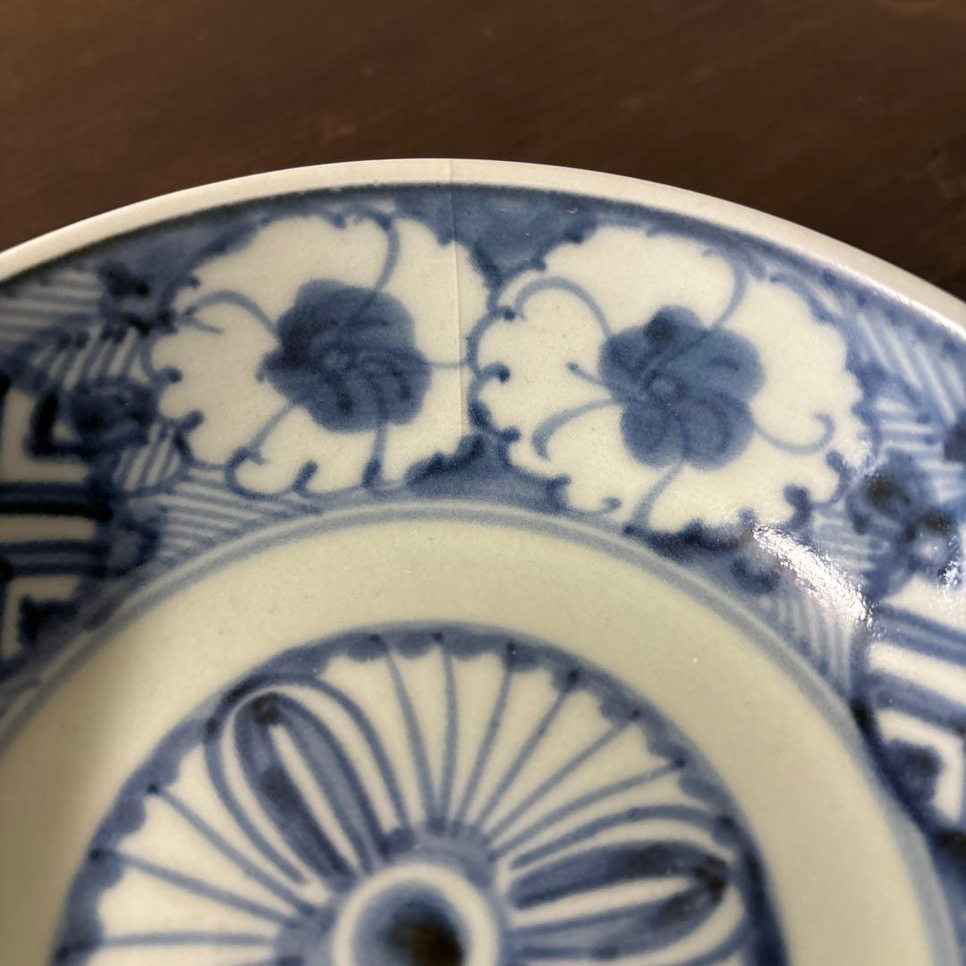 古伊万里膾皿5点内1点ヒビ有り　古道具　骨董　アンティーク　白磁　酒器　検:李朝