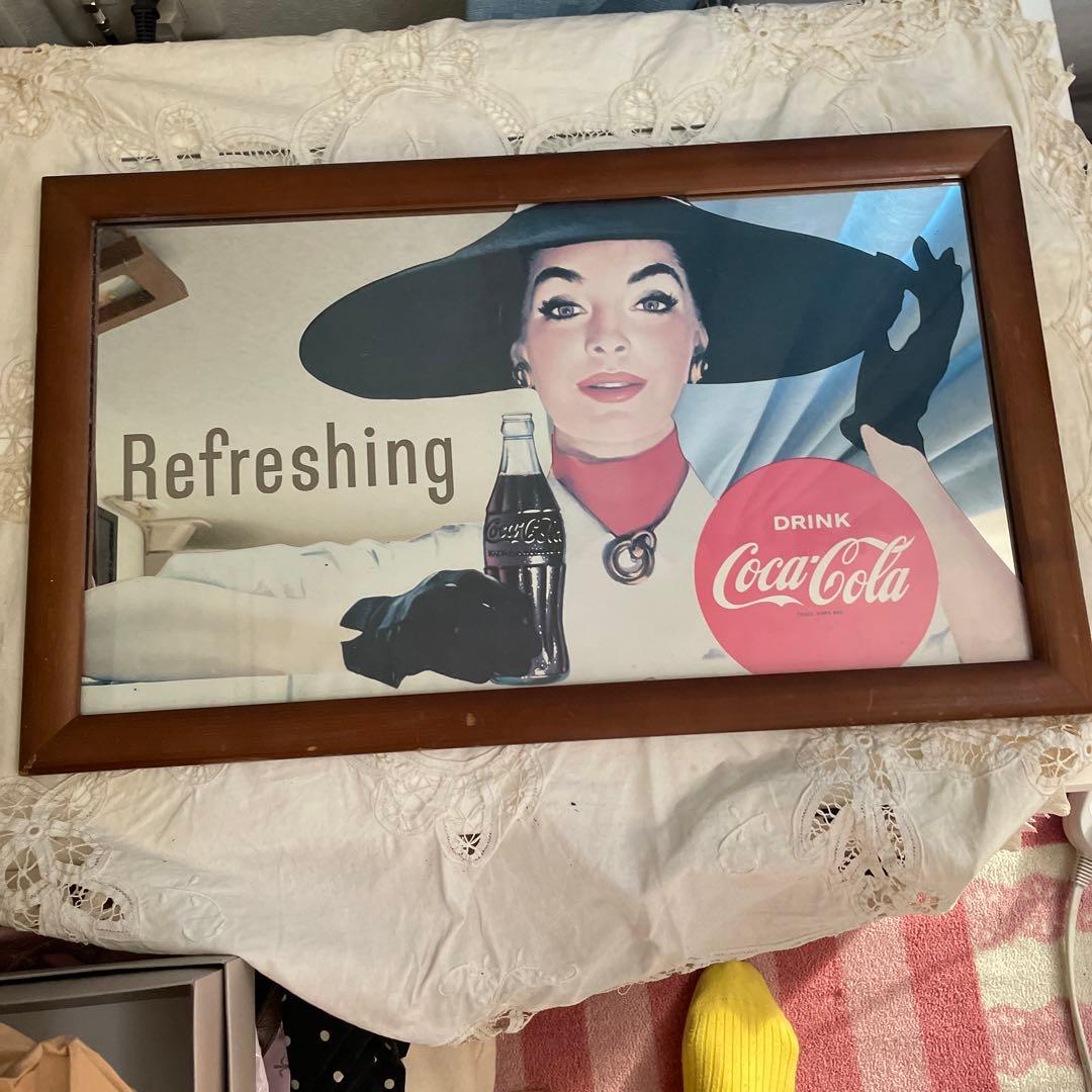 本日のみお値下げ❣️♡超レアコカコーラフレーム付きインテリア♡