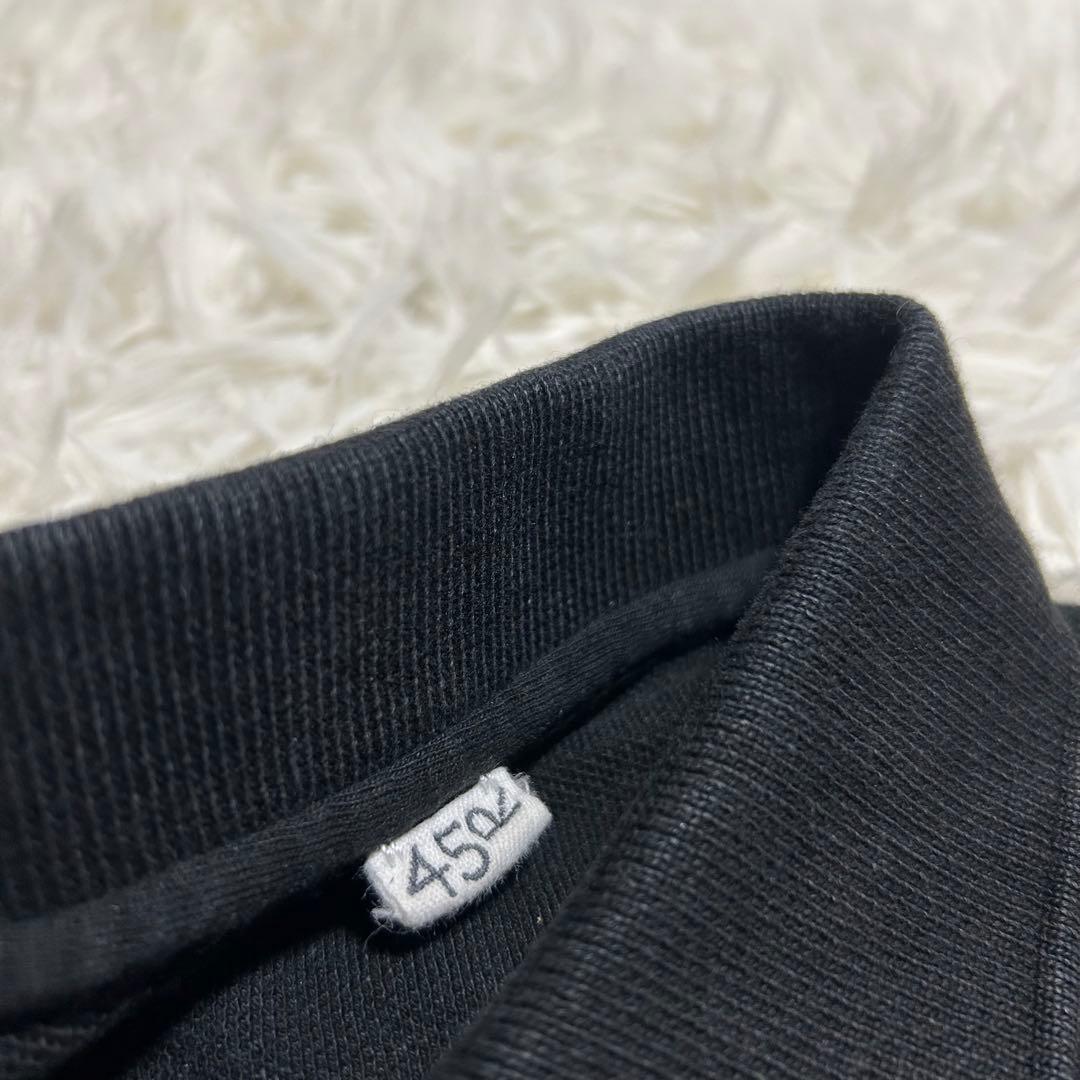 良品✨45R ジンバカノコの33色馬ポロ 刺繍 ポロシャツ ゆったり ブラック