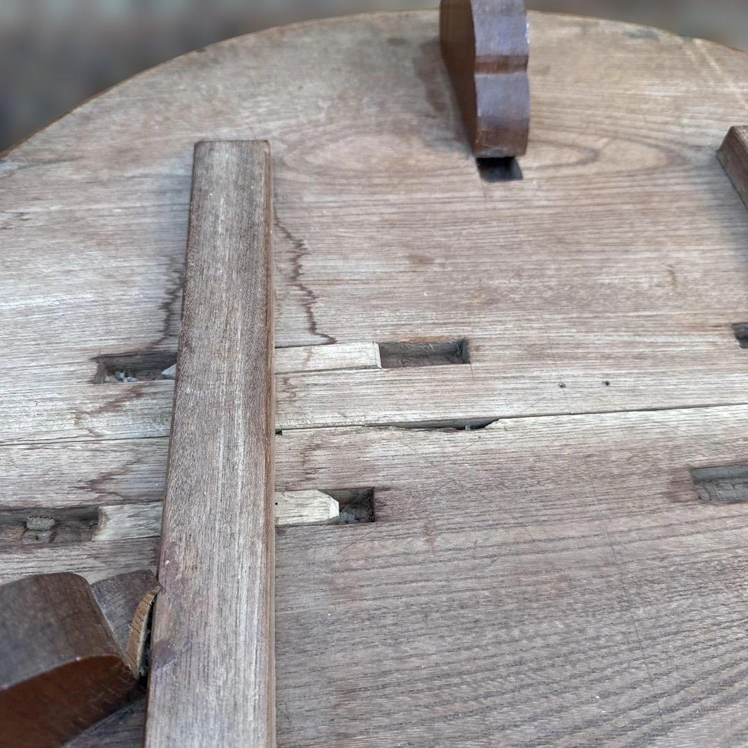 瞬間的お値下げ‼️ヴィンテージ　希少品　猫脚　ちゃぶ台❗️木製円形テーブル