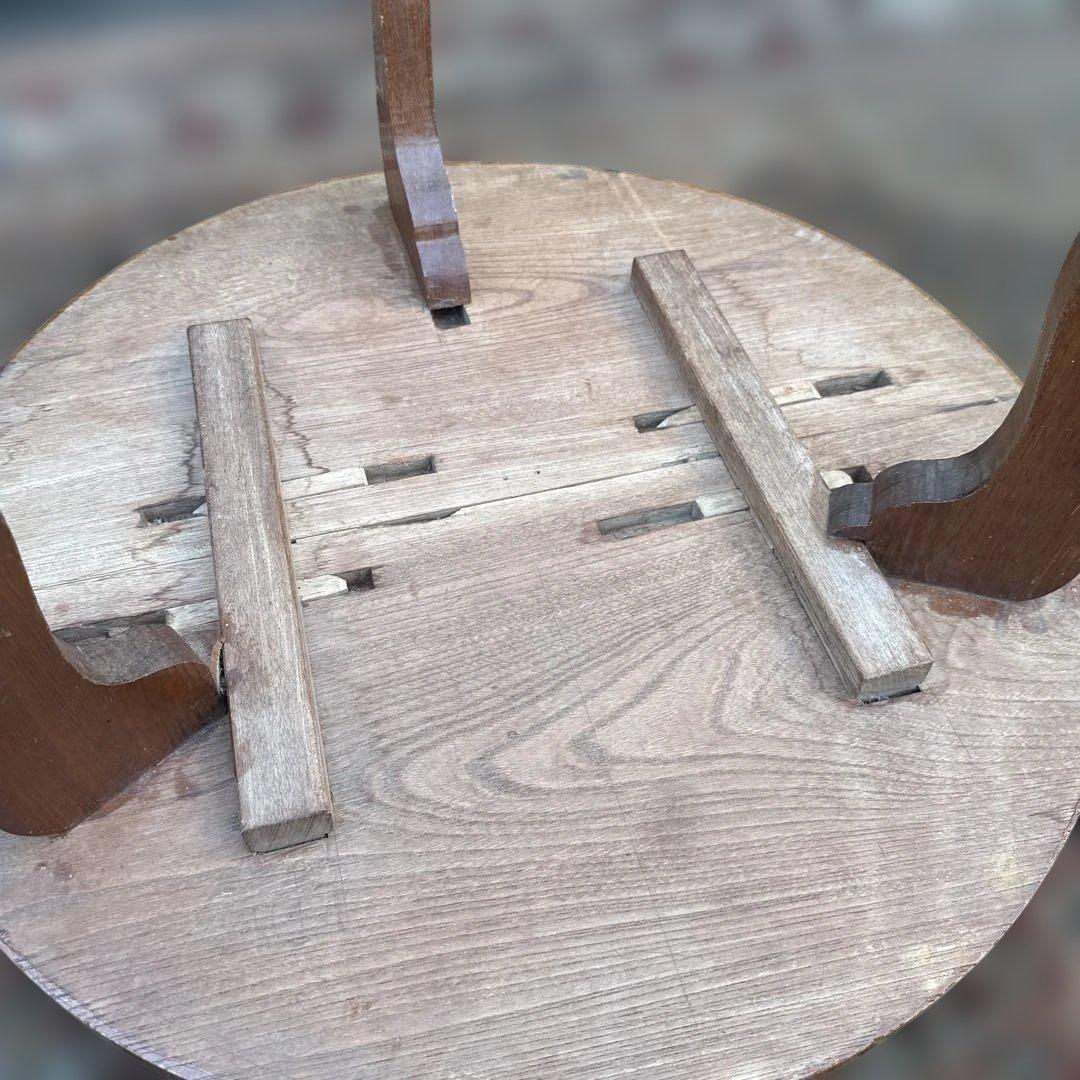 瞬間的お値下げ‼️ヴィンテージ　希少品　猫脚　ちゃぶ台❗️木製円形テーブル