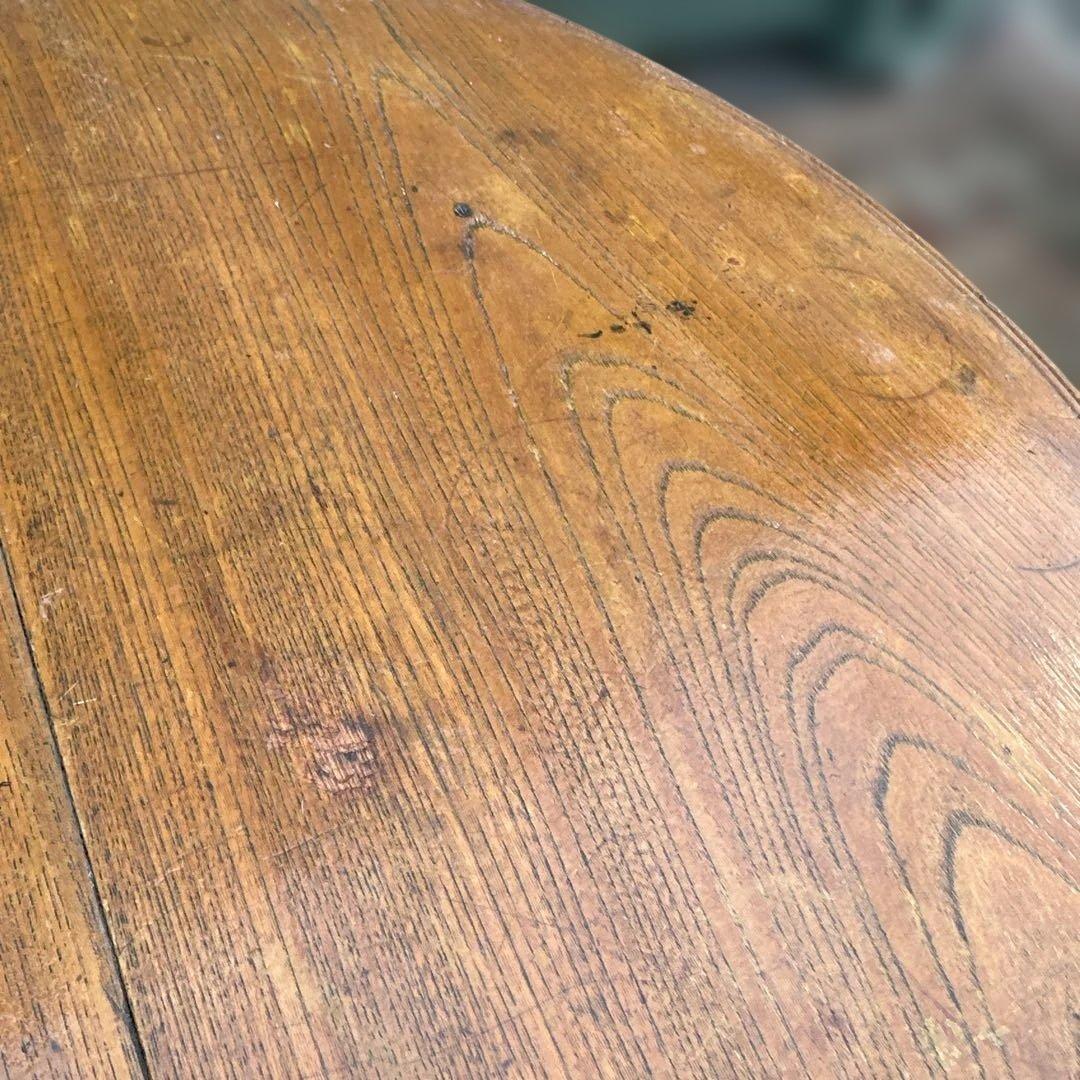 瞬間的お値下げ‼️ヴィンテージ　希少品　猫脚　ちゃぶ台❗️木製円形テーブル