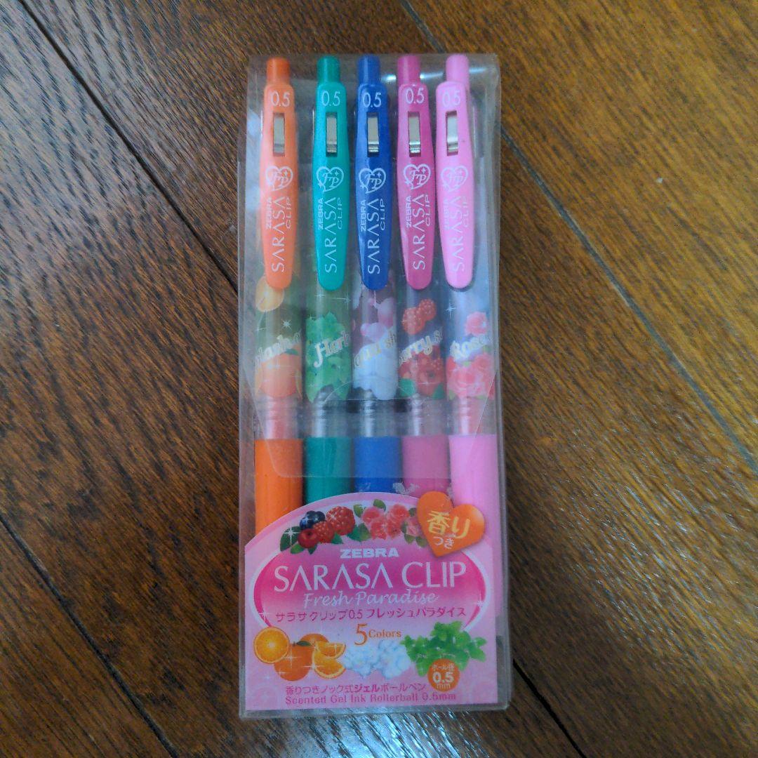 ゼブラZEBRA　サラサクリップ　フレッシュパラダイス5色セット