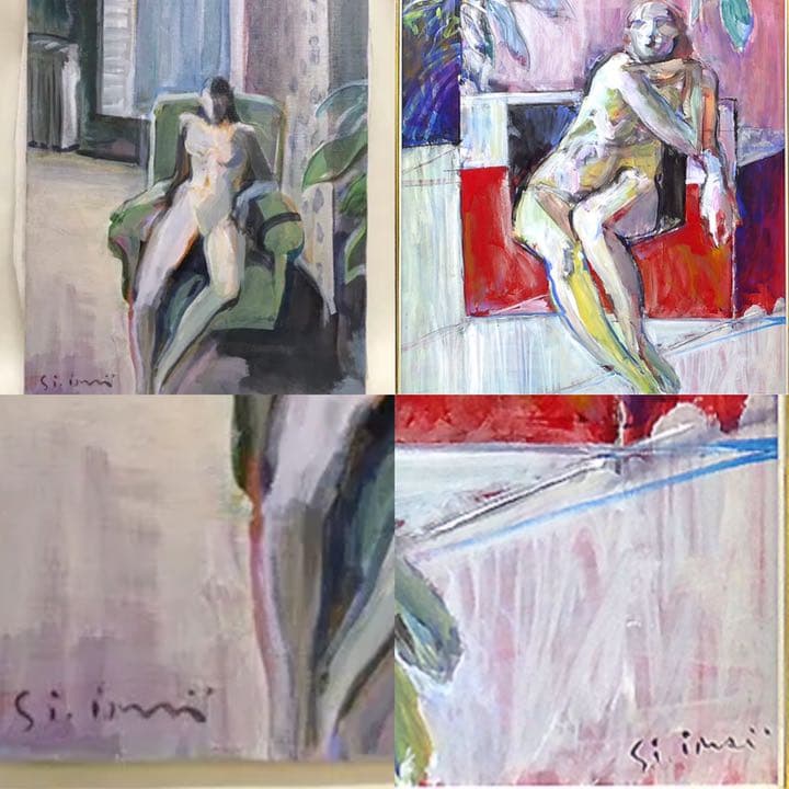 絵画　今井信吾画伯作品6号額付き！