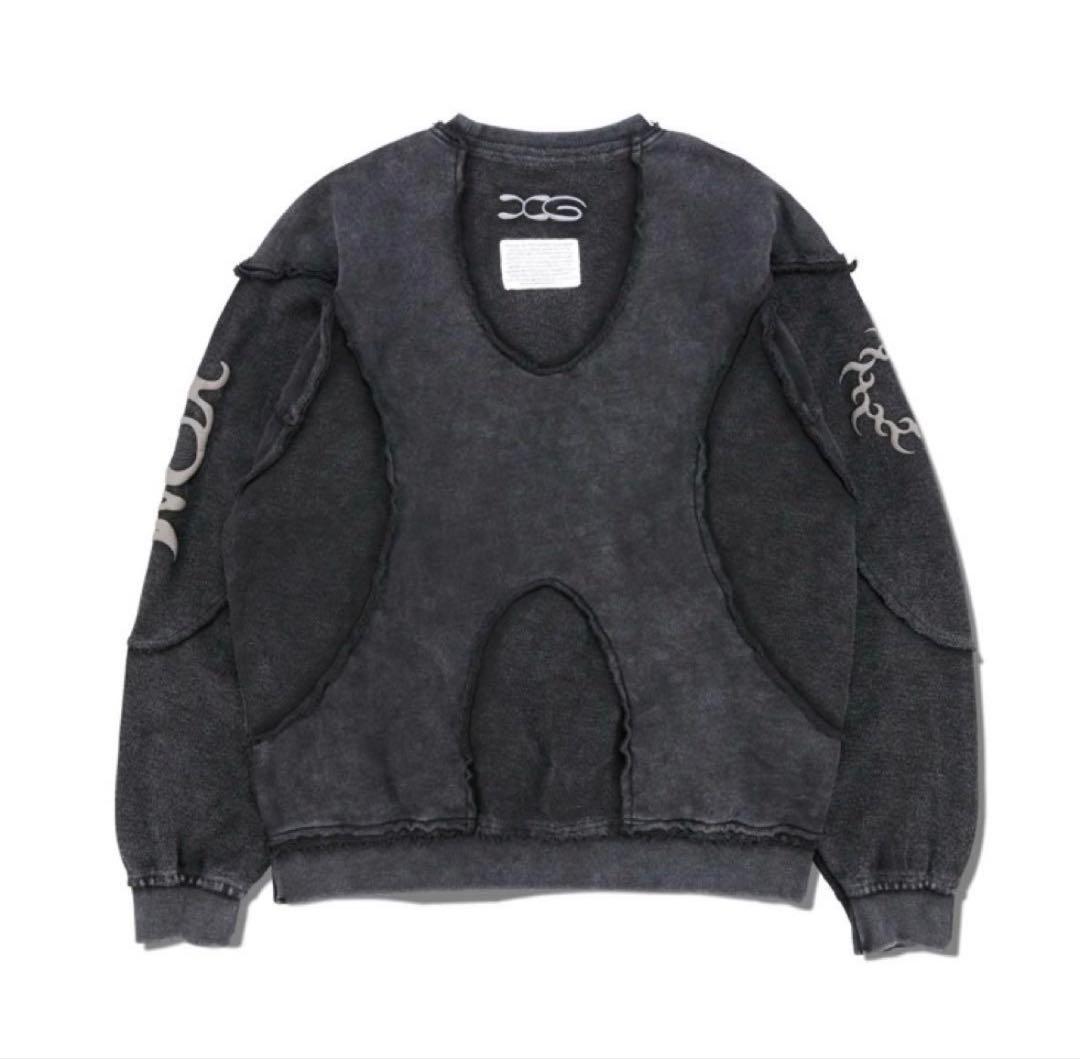 アイドル XGALX Chemical Wash Docking Sweatshirt S