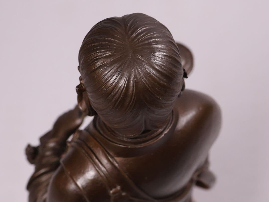 高村光雲 原型銅製「聖徳太子御考養之像」 和宗総本山四天王寺監修 【MA618】