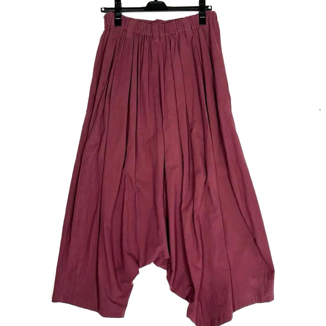 MOYURU 萌　変形サルエルパンツ　アシンメトリー　ウエストゴム　M〜L