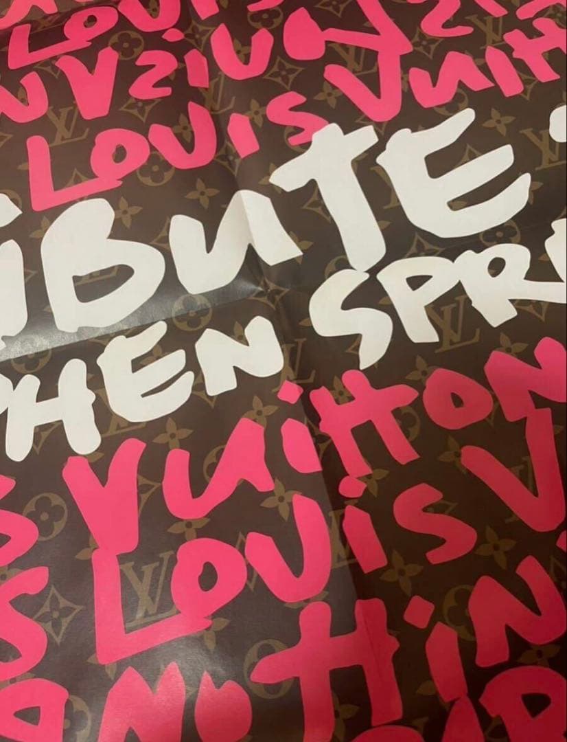 確実正規非売品 ルイヴィトン スティーブン スプラウス グラフィティー ポスター