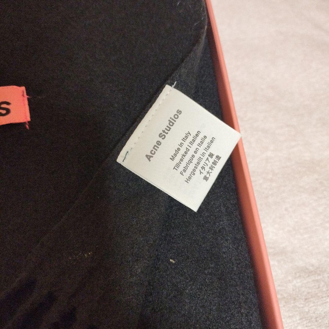 ブラック　男女兼用　Acne Studios 　マフラー フリンジスカーフ