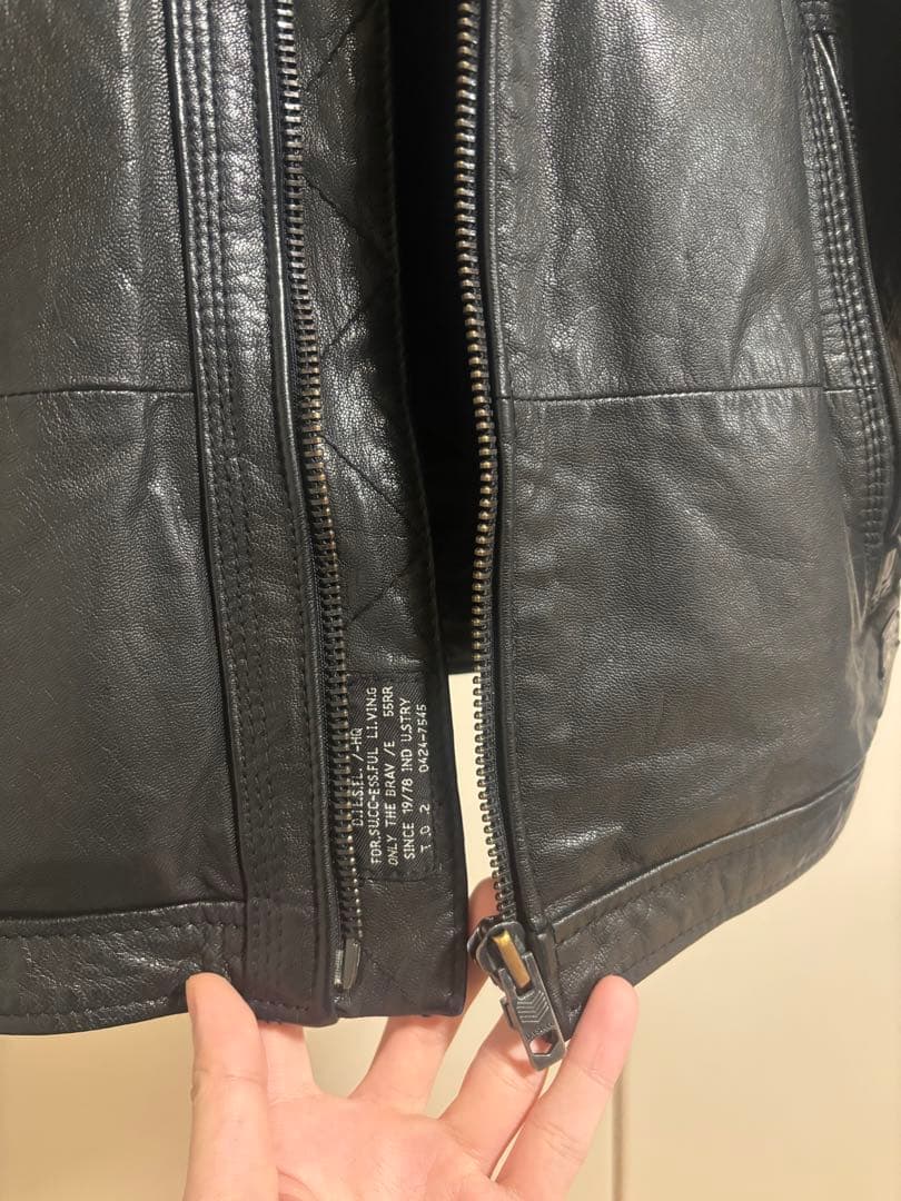 ひ*ろ様 Diesel ラムレザーシングルライダース