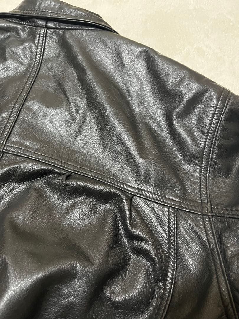 形◎ lether ranch レザージャケット　XL 80s カナダ製　牛革