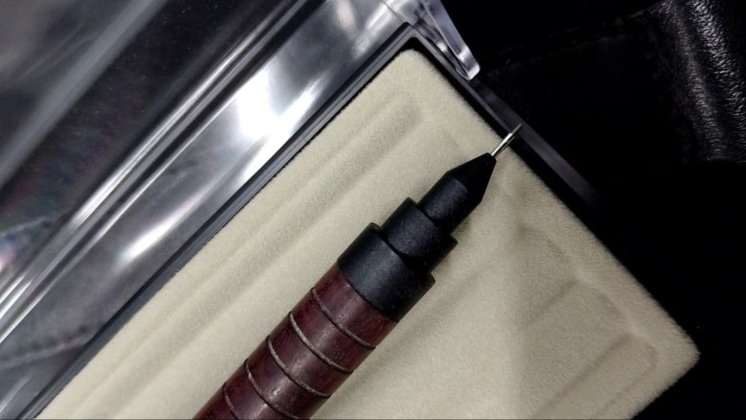 マーベラスウッド　シャープペンシル　マットブラック　パープルギジー　EX