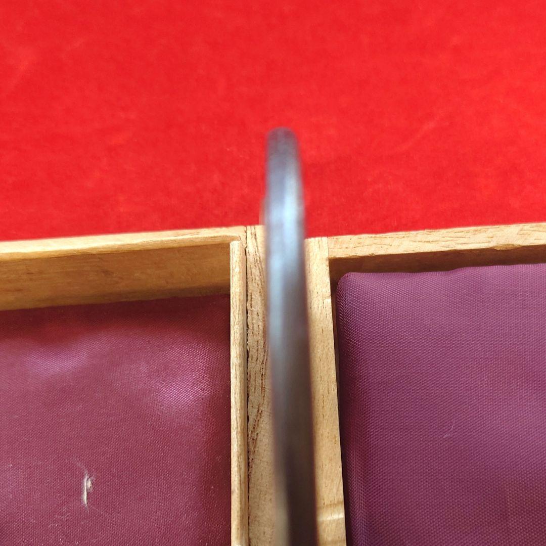 廣重銘時代鉄製 鍔(つば) 金色装飾付き NO 02