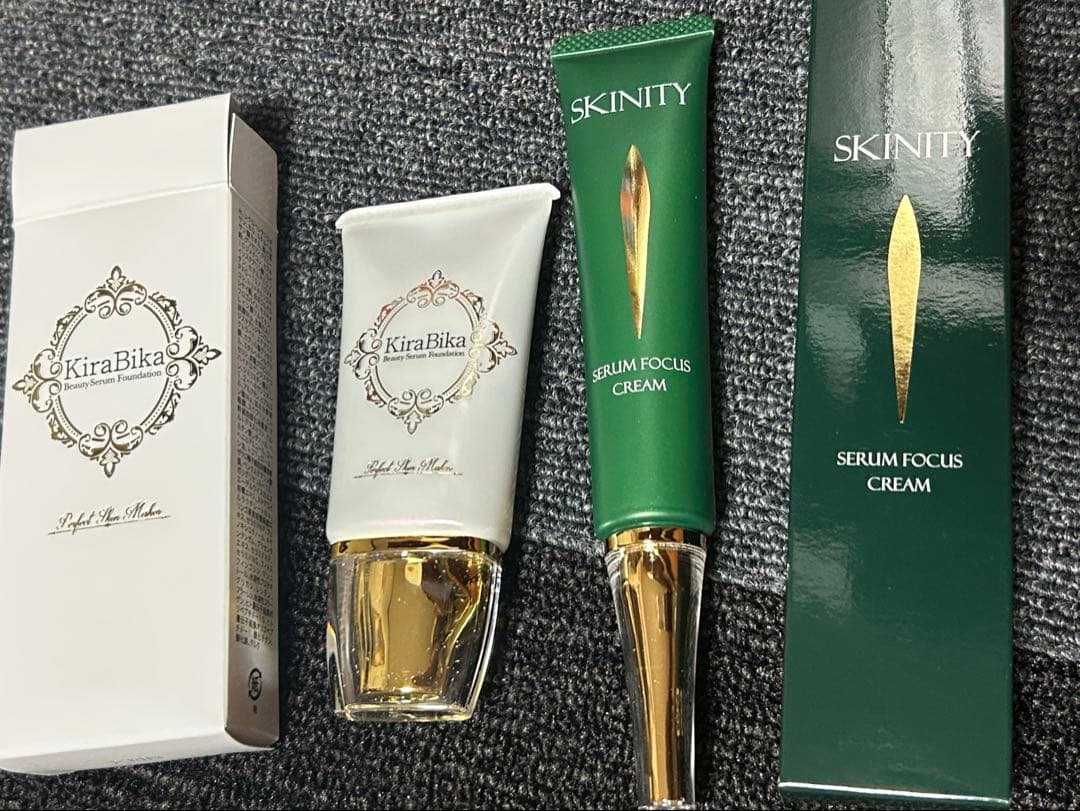 新品未使用　スキニティセラムフォーカスクリーム　美容液ファンデセット