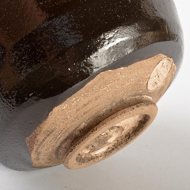 takaty　茶道具　楽吉左衛門　黒楽茶碗　時代箱付　C　5759