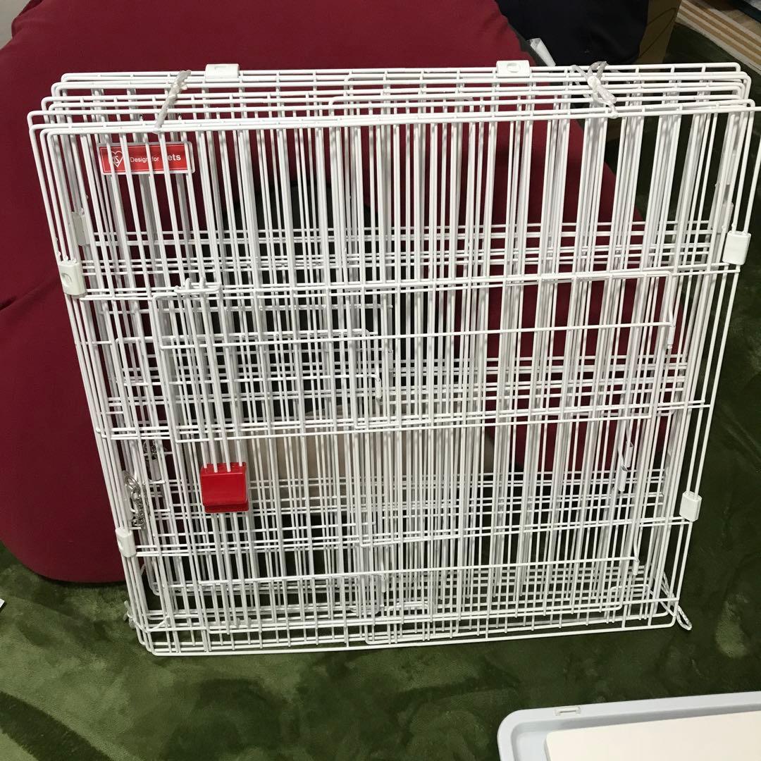 スリムキャットケージ 3段 PSCC-753 ホワイト